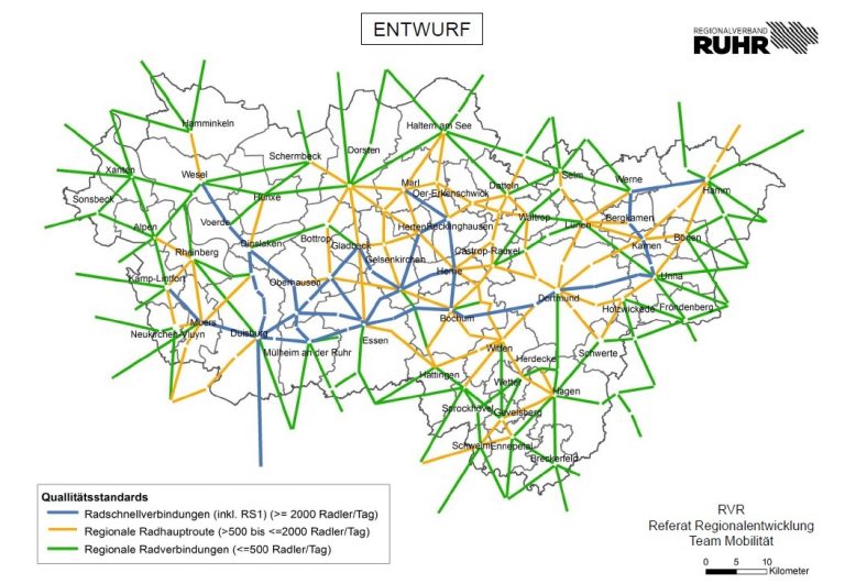 Der Radschnellweg Ruhr (RS1) wird mit Vorrang realisiert : MENGEDE: InTakt!